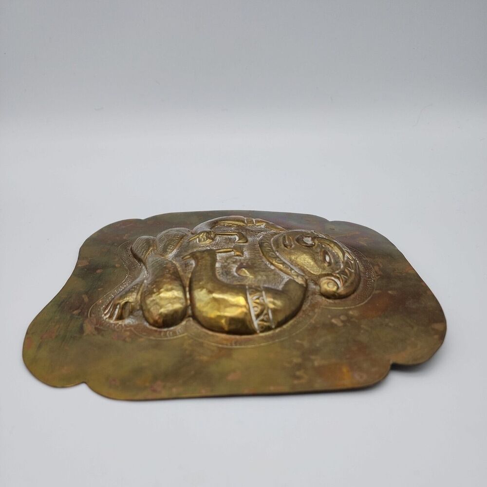 Quimbaya Brass Wall Hanging with Fish Mark & Qimbaya Stamped on the back - Picture 7 of 13